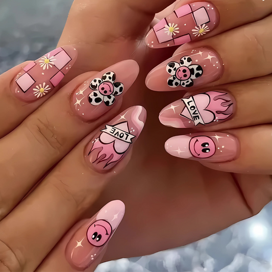 Love Funk 24 Piece Nails